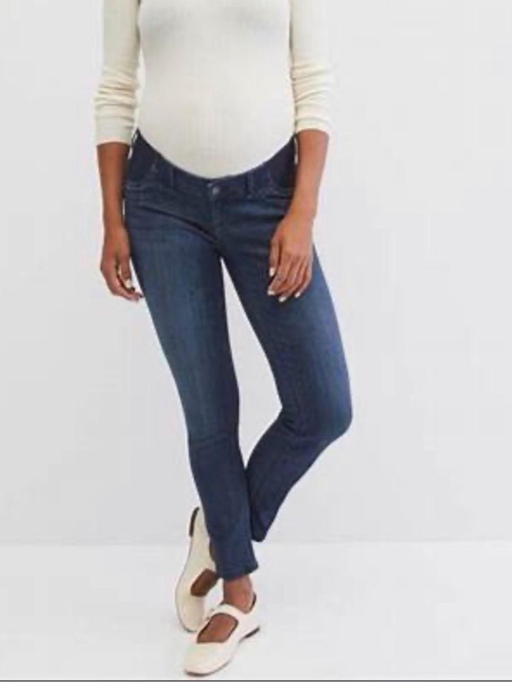Hatch Dark Wash Side Panel Skinny Maternity‎ Jeans